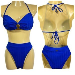 LULI FAMA RING BIKINI SET MEDIUM ROYAL‎ BLUE